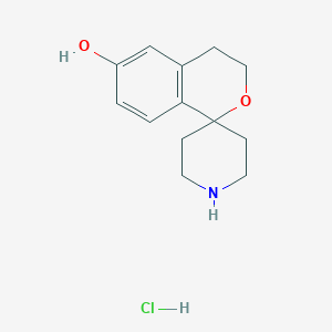 Spiro[3,4-dihydroisochromene-1,4'-piperidine]-6-ol;hydrochloride