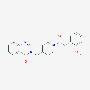3-[[1-[2-(2-Methoxyphenyl)acetyl]piperidin-4-yl]methyl]quinazolin-4-one