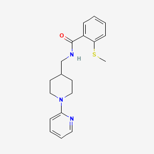 2-(methylthio)-N-((1-(pyridin-2-yl)piperidin-4-yl)methyl)benzamide