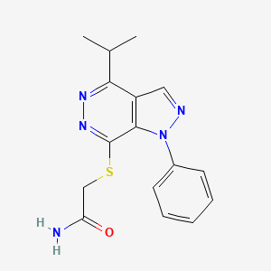 2-((4-isopropyl-1-phenyl-1H-pyrazolo[3,4-d]pyridazin-7-yl)thio)acetamide