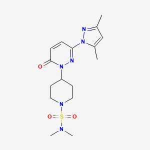 4-[3-(3,5-Dimethylpyrazol-1-yl)-6-oxopyridazin-1-yl]-N,N-dimethylpiperidine-1-sulfonamide