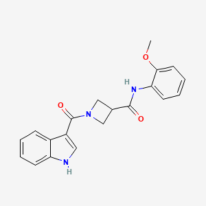 1-(1H-indole-3-carbonyl)-N-(2-methoxyphenyl)azetidine-3-carboxamide
