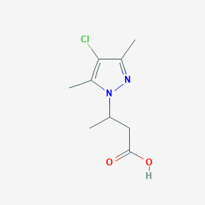 3-(4-Chloro-3,5-dimethyl-pyrazol-1-yl)-butyric acid