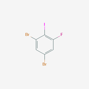 molecular formula C6H2Br2FI B2459019 1,5-Dibromo-3-fluoro-2-iodobenzene CAS No. 202982-76-1