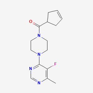 Cyclopent-3-en-1-yl-[4-(5-fluoro-6-methylpyrimidin-4-yl)piperazin-1-yl]methanone