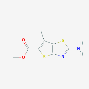 B2459021 Methyl 2-amino-6-methylthieno[2,3-d][1,3]thiazole-5-carboxylate CAS No. 2248291-30-5