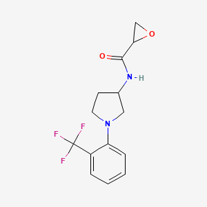N-[1-[2-(Trifluoromethyl)phenyl]pyrrolidin-3-yl]oxirane-2-carboxamide