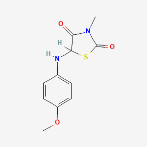 5-[(4-Methoxyphenyl)amino]-3-methyl-1,3-thiazolidine-2,4-dione