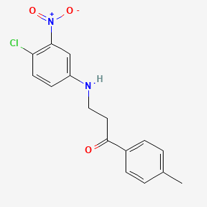 3-(4-Chloro-3-nitroanilino)-1-(4-methylphenyl)-1-propanone