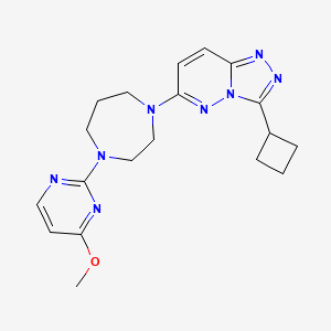 3-Cyclobutyl-6-[4-(4-methoxypyrimidin-2-yl)-1,4-diazepan-1-yl]-[1,2,4]triazolo[4,3-b]pyridazine
