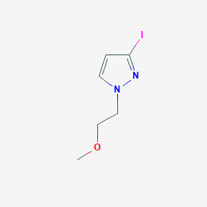 molecular formula C6H9IN2O B2459061 3-iodo-1-(2-methoxyethyl)-1H-pyrazole CAS No. 1512429-29-6