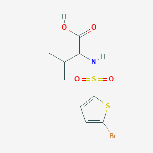 molecular formula C9H12BrNO4S2 B2459069 N-[(5-bromothien-2-yl)sulfonyl]valine CAS No. 813530-45-9