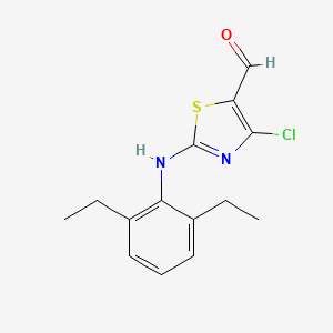 4-Chloro-2-[(2,6-diethylphenyl)amino]-1,3-thiazole-5-carbaldehyde