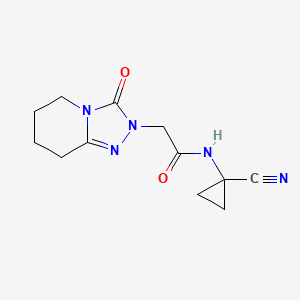 N-(1-Cyanocyclopropyl)-2-(3-oxo-5,6,7,8-tetrahydro-[1,2,4]triazolo[4,3-a]pyridin-2-yl)acetamide