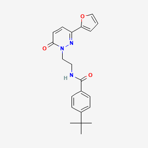 4-(tert-butyl)-N-(2-(3-(furan-2-yl)-6-oxopyridazin-1(6H)-yl)ethyl)benzamide
