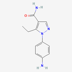 1-(4-aminophenyl)-5-ethyl-1H-pyrazole-4-carboxamide