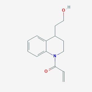 molecular formula C14H17NO2 B2459087 1-[4-(2-hydroxyethyl)-1,2,3,4-tetrahydroquinolin-1-yl]prop-2-en-1-one CAS No. 2361646-32-2