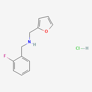 [(2-Fluorophenyl)methyl][(furan-2-yl)methyl]amine hydrochloride