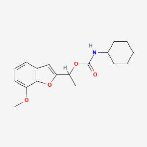 1-(7-methoxy-1-benzofuran-2-yl)ethyl N-cyclohexylcarbamate