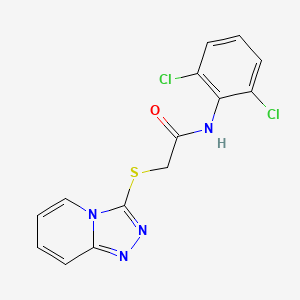 2-([1,2,4]triazolo[4,3-a]pyridin-3-ylthio)-N-(2,6-dichlorophenyl)acetamide