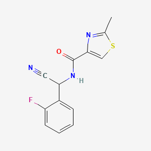 N-[cyano(2-fluorophenyl)methyl]-2-methyl-1,3-thiazole-4-carboxamide