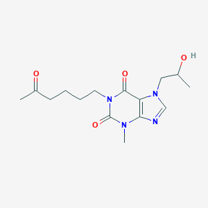 molecular formula C15H22N4O4 B024591 Hydroxypropentofylline CAS No. 104317-70-6