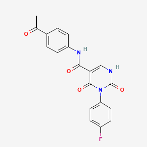 N-(4-acetylphenyl)-3-(4-fluorophenyl)-2,4-dioxo-1,2,3,4-tetrahydropyrimidine-5-carboxamide