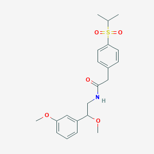2-(4-(isopropylsulfonyl)phenyl)-N-(2-methoxy-2-(3-methoxyphenyl)ethyl)acetamide