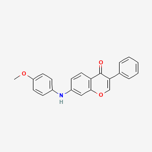 7-((4-methoxyphenyl)amino)-3-phenyl-4H-chromen-4-one