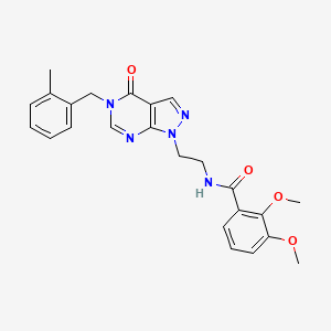 2,3-dimethoxy-N-(2-(5-(2-methylbenzyl)-4-oxo-4,5-dihydro-1H-pyrazolo[3,4-d]pyrimidin-1-yl)ethyl)benzamide