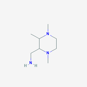(1,3,4-Trimethylpiperazin-2-yl)methanamine
