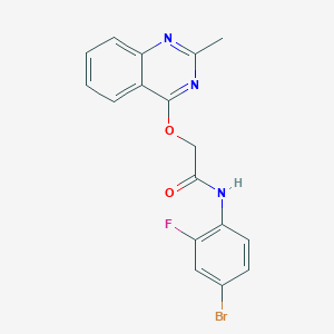 N-(4-bromo-2-fluorophenyl)-2-((2-methylquinazolin-4-yl)oxy)acetamide