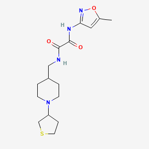 N1-(5-methylisoxazol-3-yl)-N2-((1-(tetrahydrothiophen-3-yl)piperidin-4-yl)methyl)oxalamide