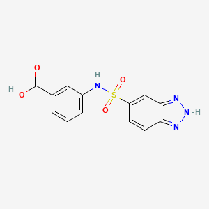 3-(1H-1,2,3-benzotriazole-5-sulfonamido)benzoic acid