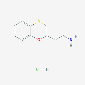 2-(2,3-Dihydro-1,4-benzoxathiin-2-yl)ethan-1-amine hydrochloride