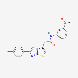 N-(3-acetylphenyl)-2-(6-(p-tolyl)imidazo[2,1-b]thiazol-3-yl)acetamide