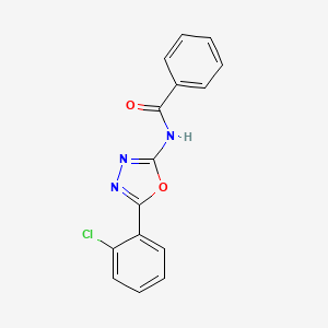 N-(5-(2-chlorophenyl)-1,3,4-oxadiazol-2-yl)benzamide