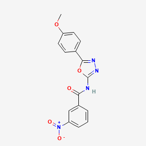N-[5-(4-methoxyphenyl)-1,3,4-oxadiazol-2-yl]-3-nitrobenzamide