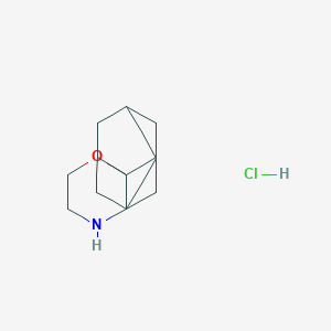 molecular formula C13H22ClNO B2459163 Spiro[adamantane-2,2'-morpholine];hydrochloride CAS No. 2305252-92-8