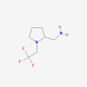 [1-(2,2,2-Trifluoroethyl)pyrrolidin-2-yl]methanamine