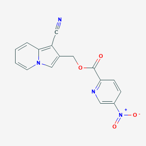 (1-Cyanoindolizin-2-yl)methyl 5-nitropyridine-2-carboxylate