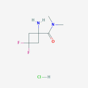 1-Amino-3,3-difluoro-N,N-dimethylcyclobutane-1-carboxamide hydrochloride