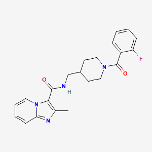 N-((1-(2-fluorobenzoyl)piperidin-4-yl)methyl)-2-methylimidazo[1,2-a]pyridine-3-carboxamide
