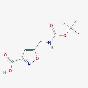 5-[[(tert-Butoxycarbonyl)amino]methyl]isoxazole-3-carboxylic acid