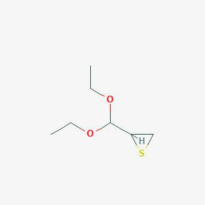 molecular formula C7H14O2S B2459203 2-(Diethoxymethyl)thiirane CAS No. 20753-90-6