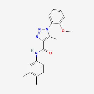 molecular formula C19H20N4O2 B2459207 N-(3,4-dimethylphenyl)-1-(2-methoxyphenyl)-5-methyl-1H-1,2,3-triazole-4-carboxamide CAS No. 866896-20-0