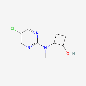 molecular formula C9H12ClN3O B2459214 2-[(5-Chloropyrimidin-2-yl)(methyl)amino]cyclobutan-1-ol CAS No. 2200611-94-3