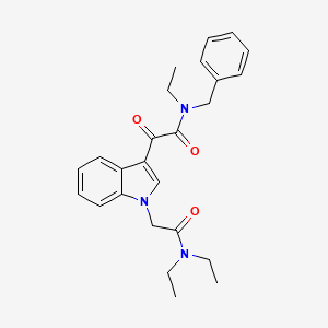 molecular formula C25H29N3O3 B2459222 N-benzyl-2-[1-[2-(diethylamino)-2-oxoethyl]indol-3-yl]-N-ethyl-2-oxoacetamide CAS No. 872843-48-6