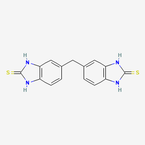 molecular formula C15H12N4S2 B2459224 6,6'-methylenebis(1H-benzimidazole-2-thiol) CAS No. 345991-03-9