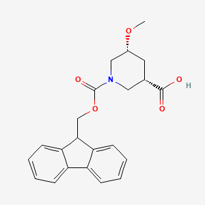 (3S,5R)-1-(9H-Fluoren-9-ylmethoxycarbonyl)-5-methoxypiperidine-3-carboxylic acid